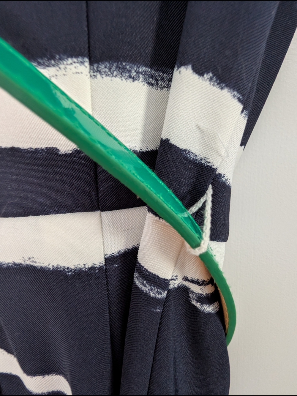 Dress Barn Striped Navy and White Sleeveless Sheath Dress Size 10 - Picture 5 of 10
